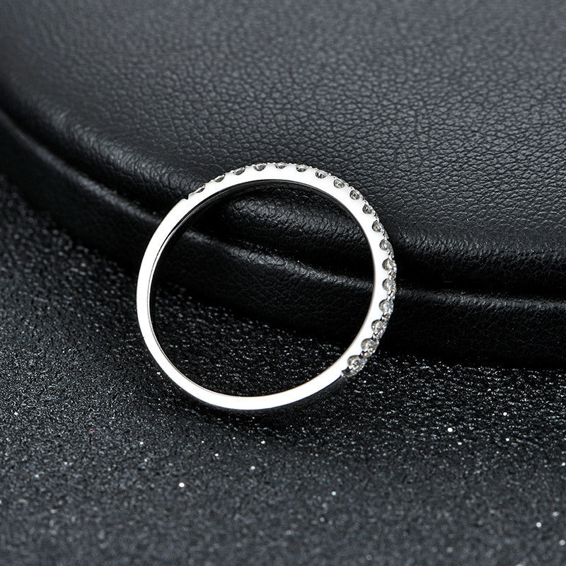 Sterling Silver Moissanite Ring – Elegant Everyday Shine