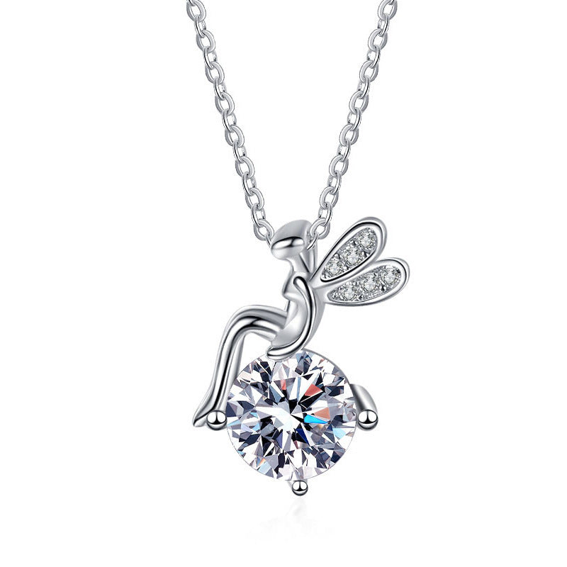 Farcent Moissanite Necklace – Sterling Silver Brilliance