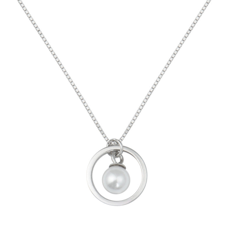S925 Pearl Necklace – Elegant Korean Clavicle Chain