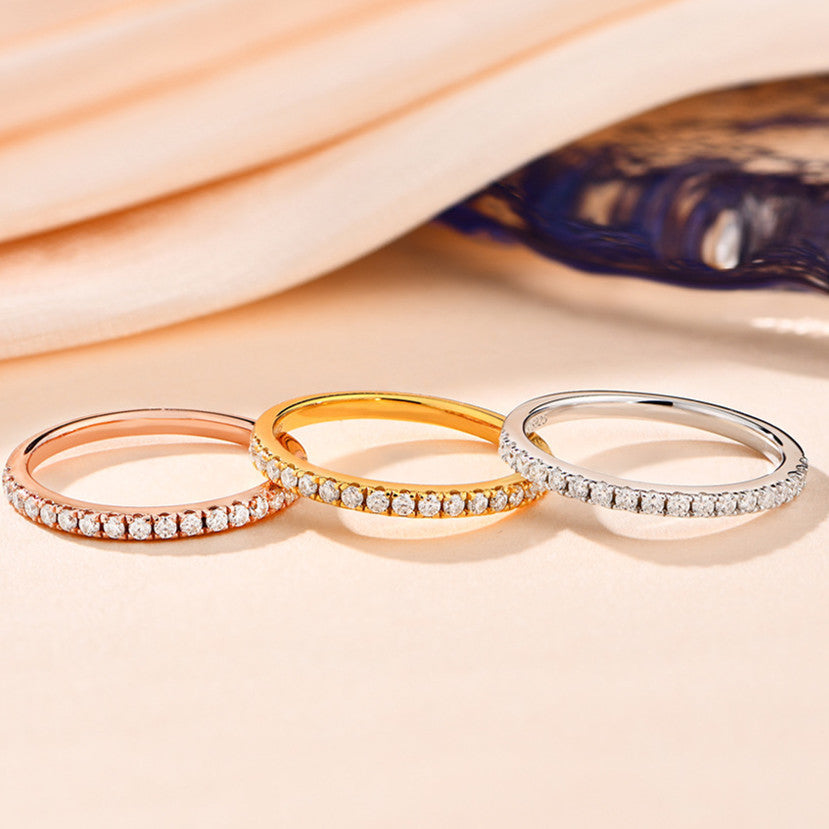 Sterling Silver Moissanite Ring – Elegant Everyday Shine