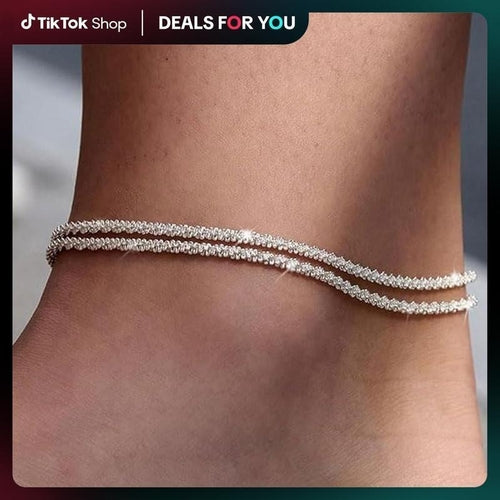 Top 1 Layered Ankle Bracelet – Gold & Silver Options