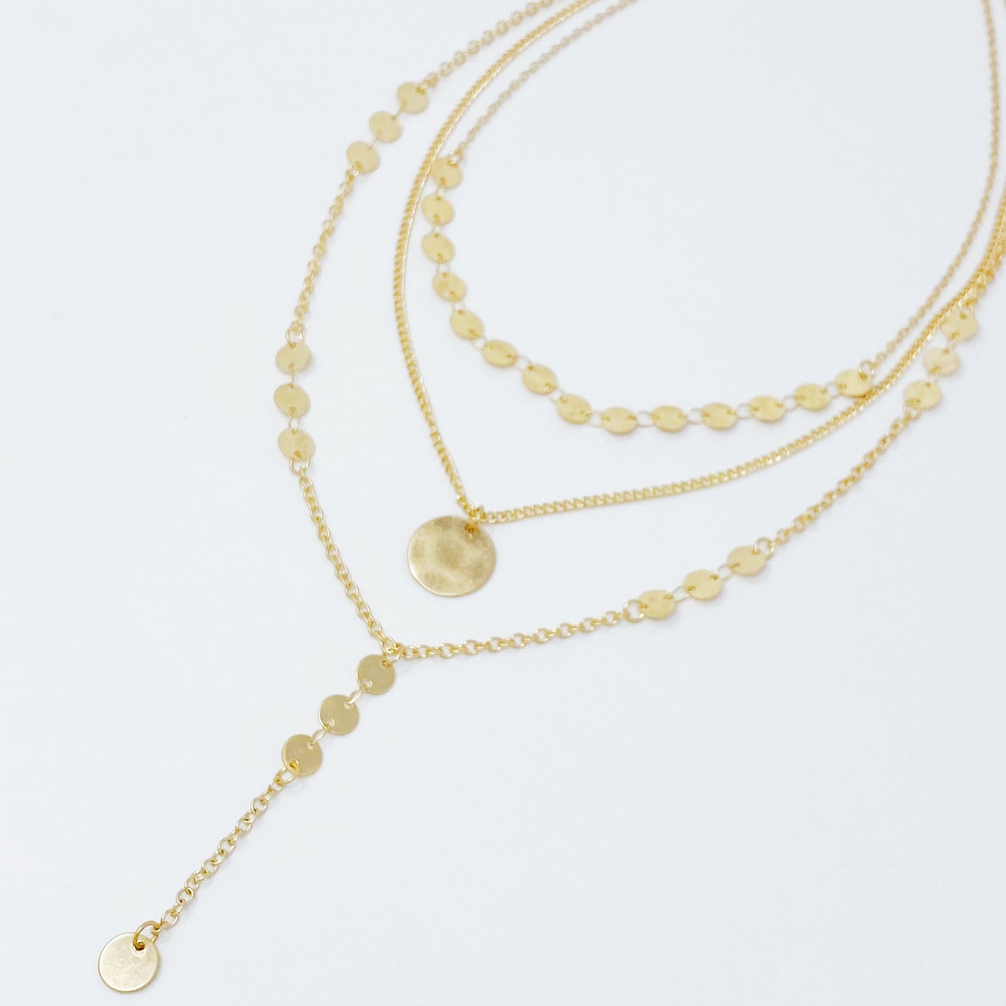 Top 1 Layered Disc Necklace – Chic Drop Style for Her