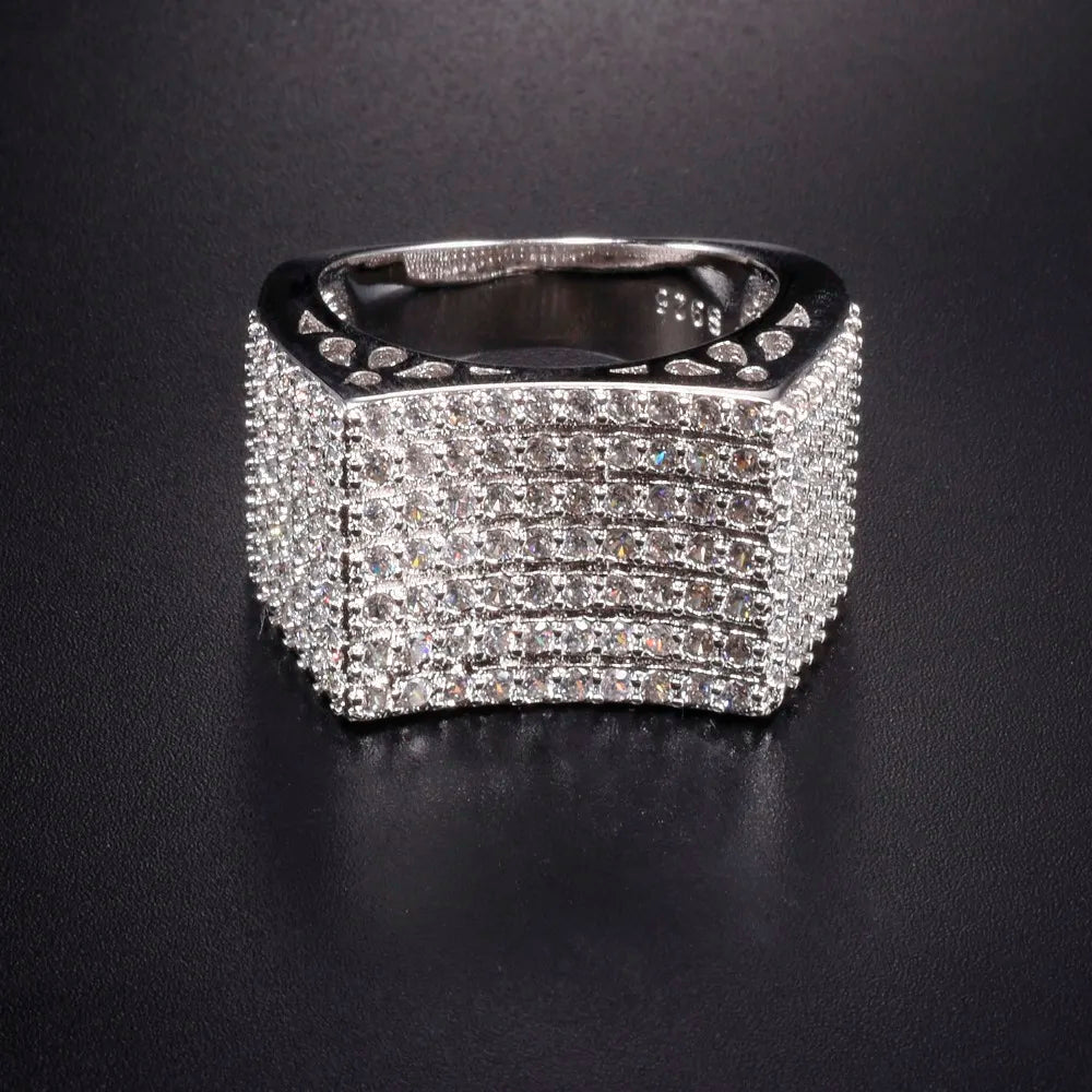 14K White Gold Diamond Ring – Luxury Unisex Jewelry