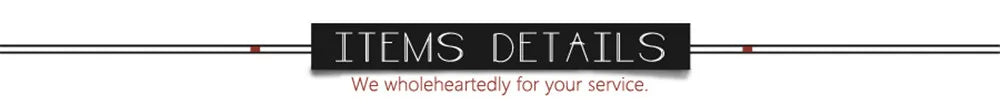 Header image showcasing item details with the text 'We wholeheartedly for your service' in a stylish design.
