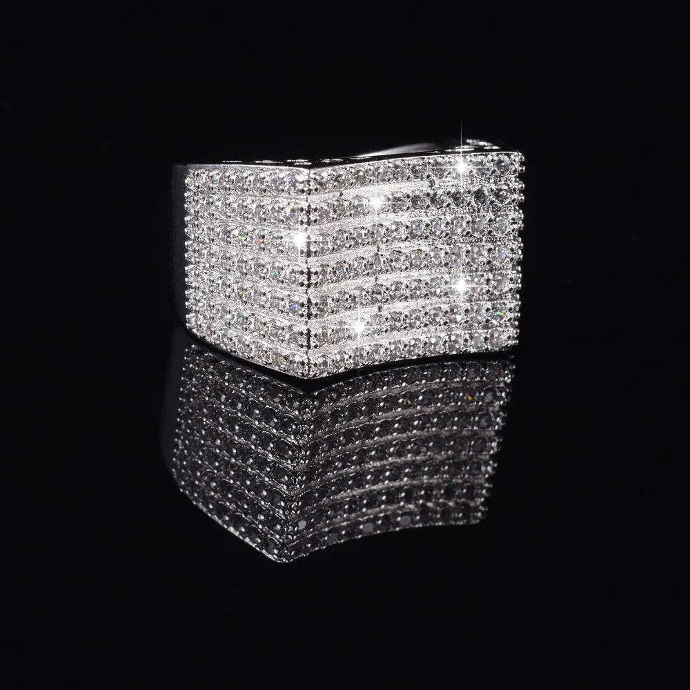 14K White Gold Diamond Ring – Luxury Unisex Jewelry