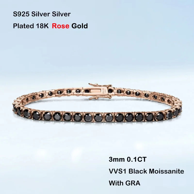 Gradient Moissanite Tennis Bracelet
