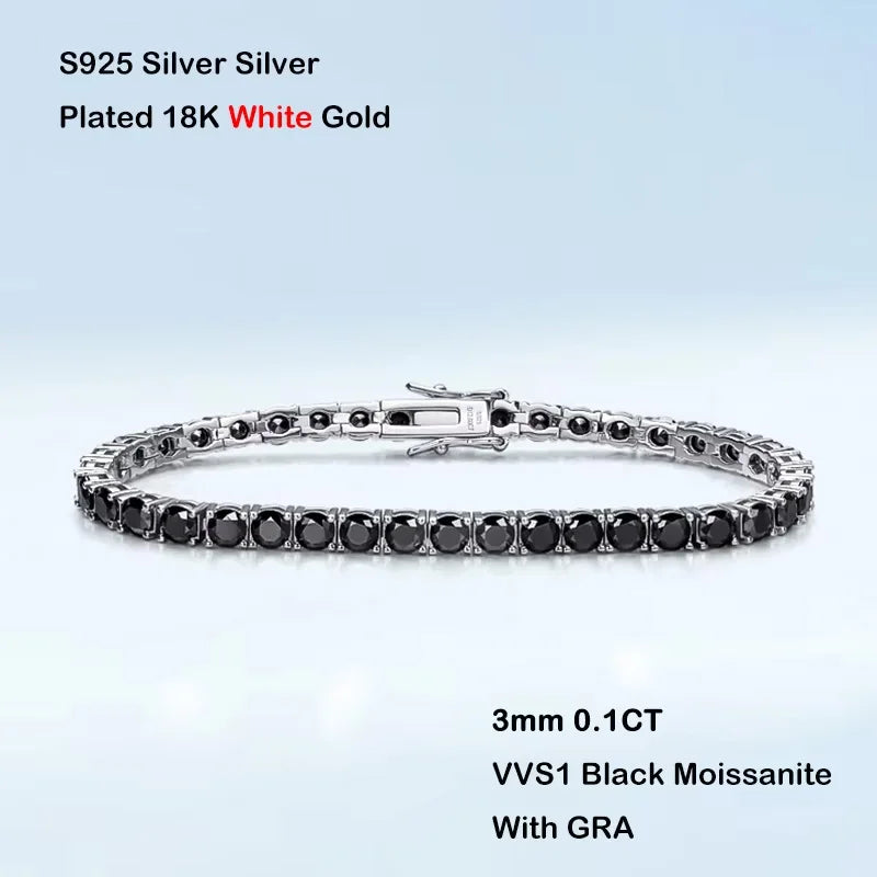 Gradient Moissanite Tennis Bracelet