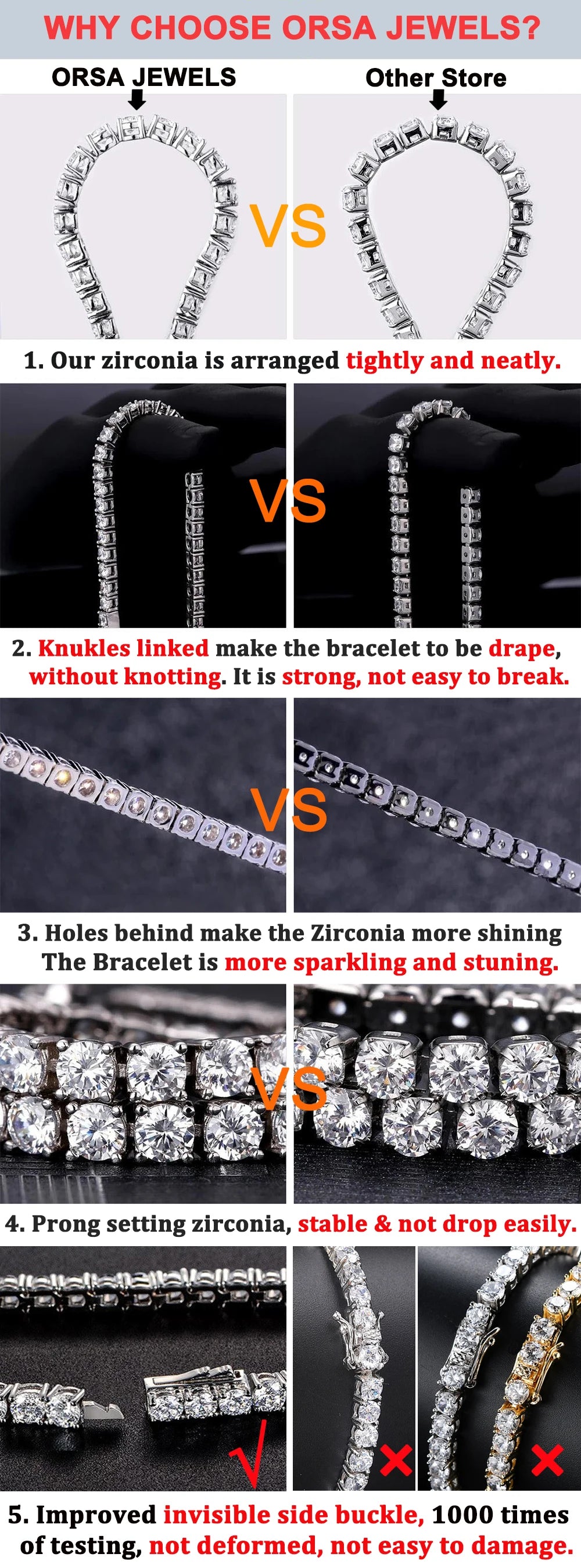 Sterling Silver Tennis Bracelet