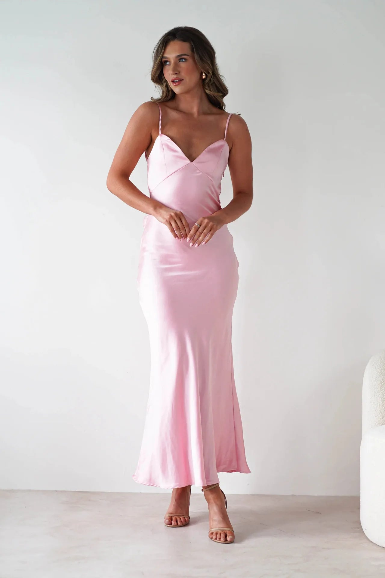 New Dresses 2025 Woman Fashion Summer Women's Clothing Sexy Halter Satin Fashion Strappy Skirts