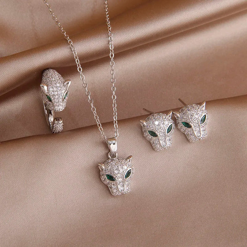 Luxury Leopard Jewelry Set