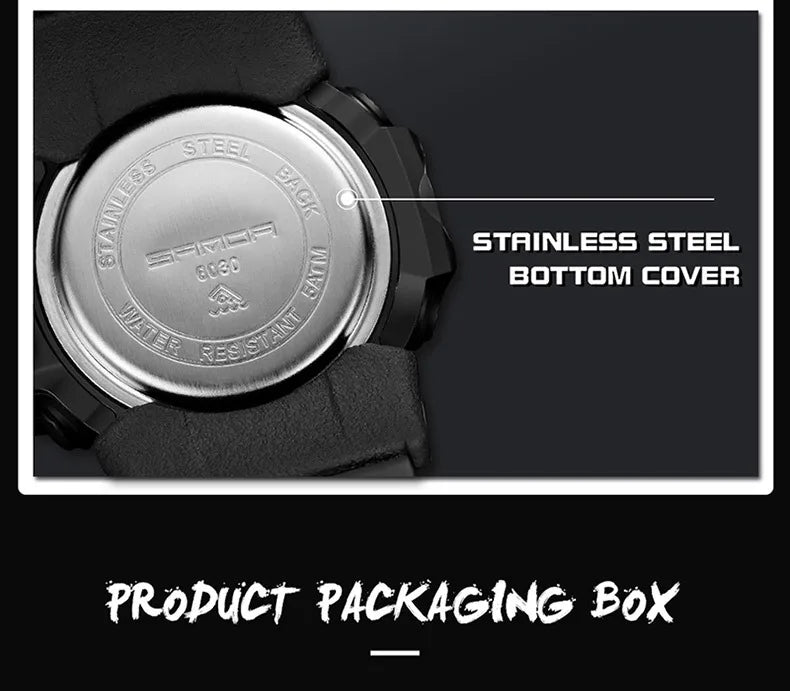 Men's Watches Top Brand Luxury 5ATM Waterproof Sport Military Quartz Watch for Men Clock Relogio Masculino 6024
