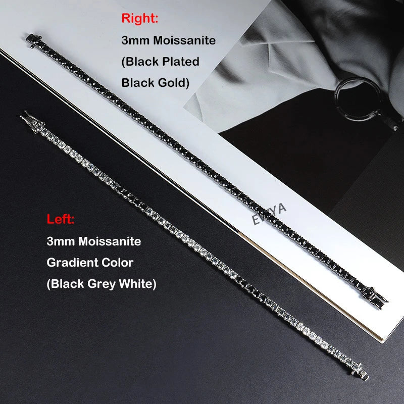 Gradient Moissanite Tennis Bracelet