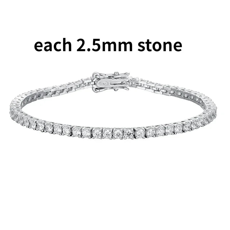 Real Moissanite Tennis Bracelet