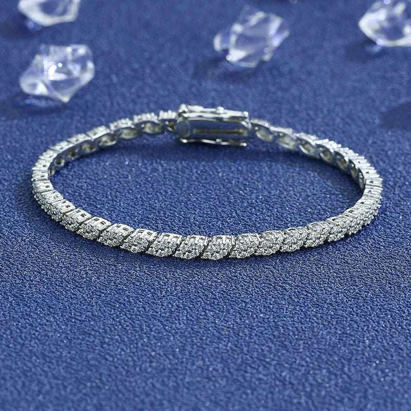 Moissanite Tennis Bracelet Sparkle