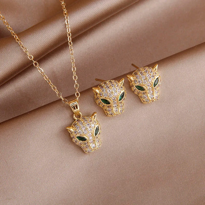 Luxury Leopard Jewelry Set