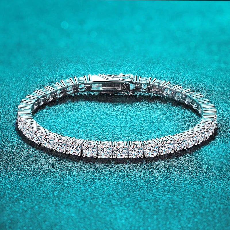 Real Moissanite Tennis Bracelet