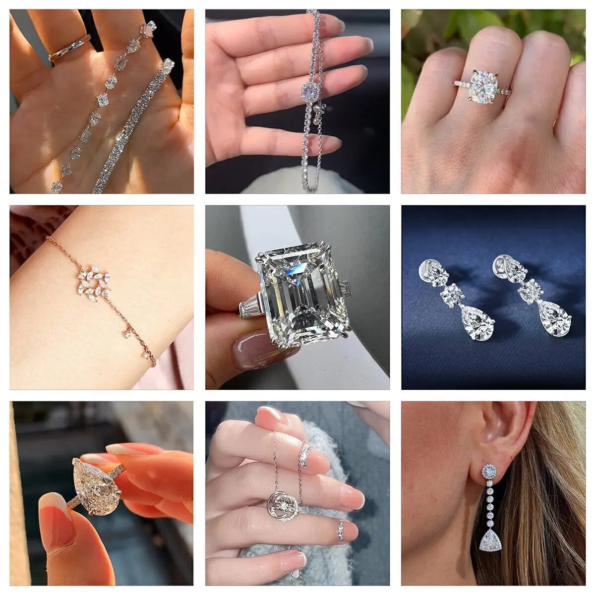Custom Diamond/Gemstone Necklaces and Earrings
