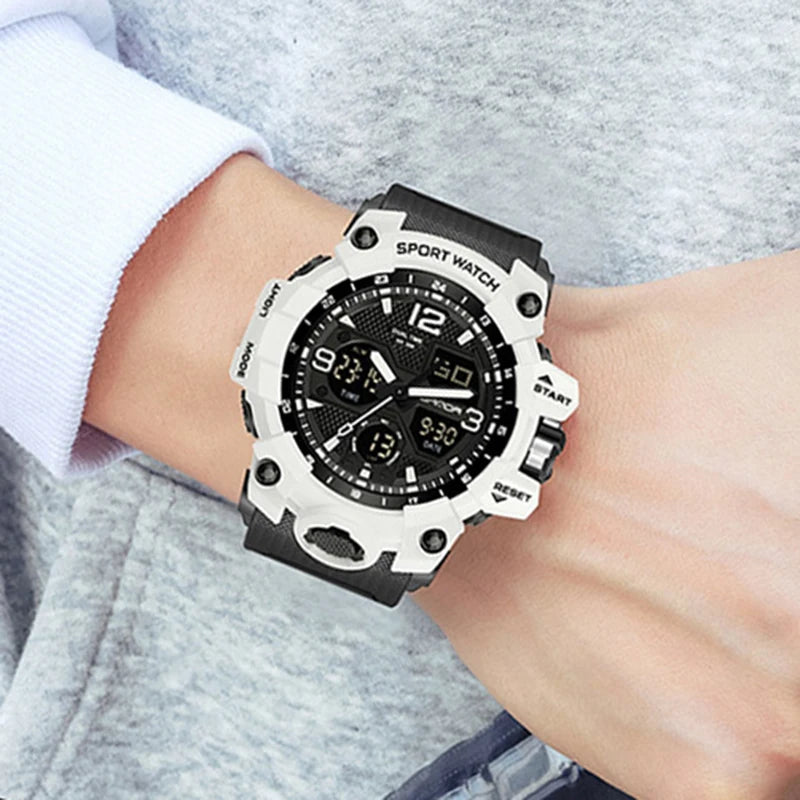 Men's Watches Top Brand Luxury 5ATM Waterproof Sport Military Quartz Watch for Men Clock Relogio Masculino 6024