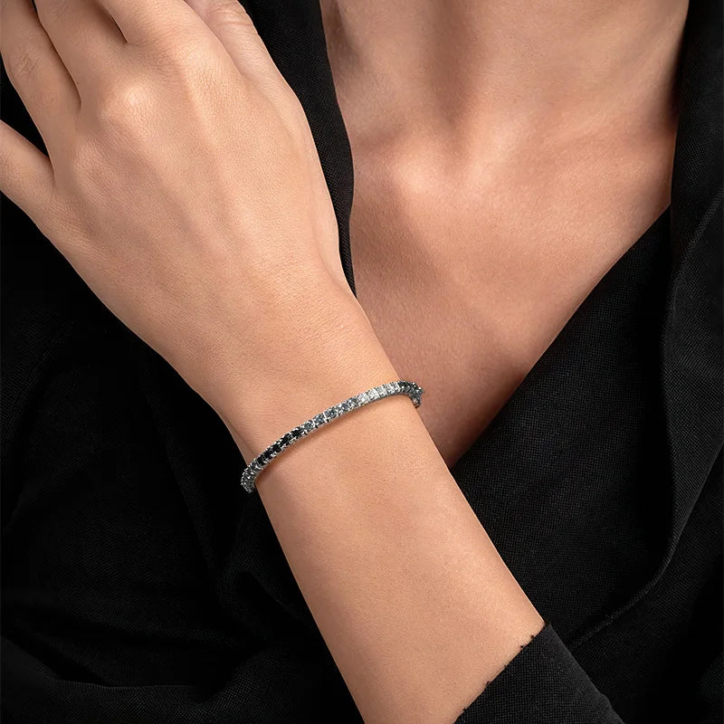Gradient Moissanite Tennis Bracelet
