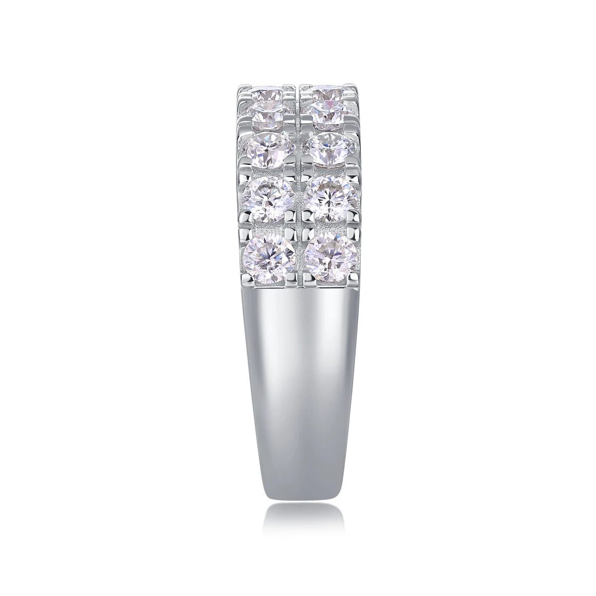 1.4CT Moissanite Engagement Ring – GRA S925 Eternity