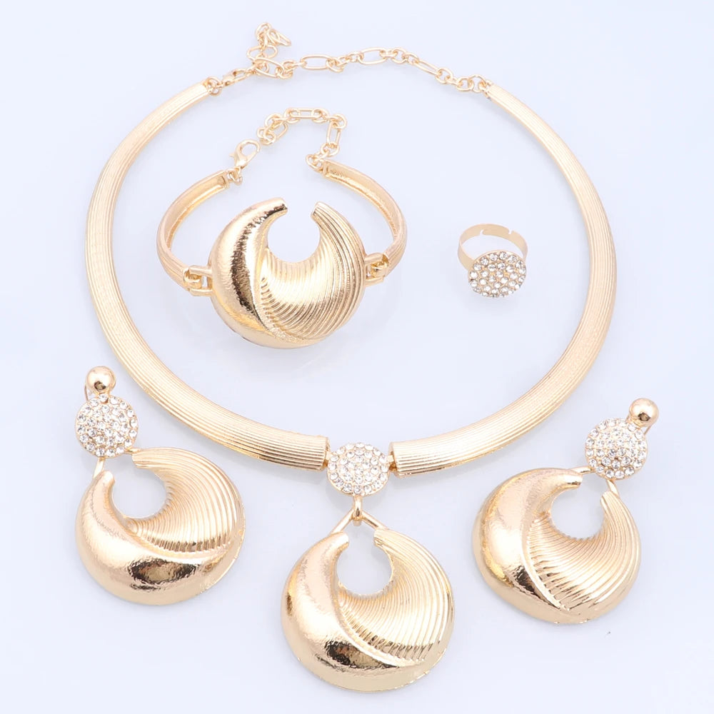 Jewelry Set For Women Silver Plated Luxury Set