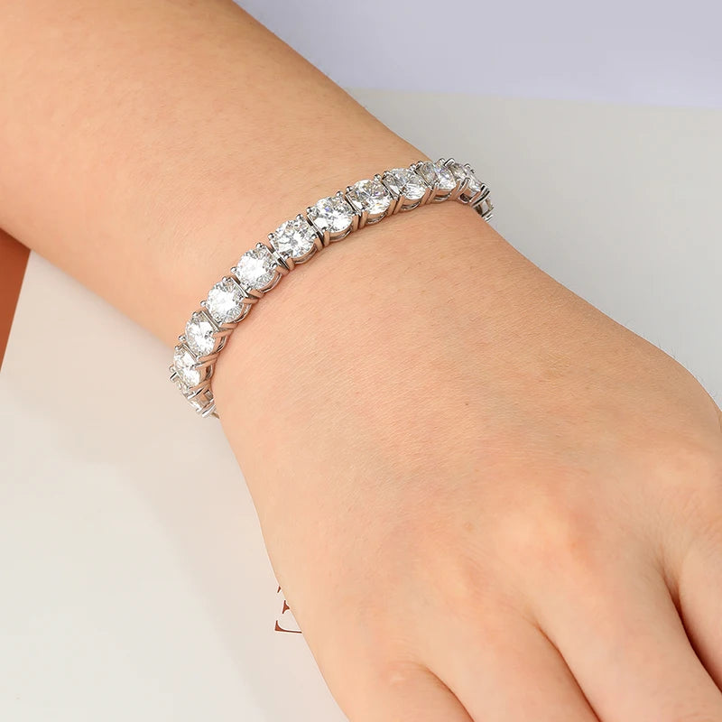 Real Moissanite Tennis Bracelet