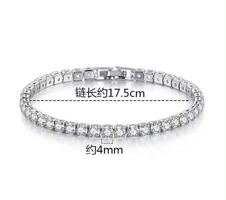 D Color Moissanite Tennis Bracelet – 925 Wedding Luxury