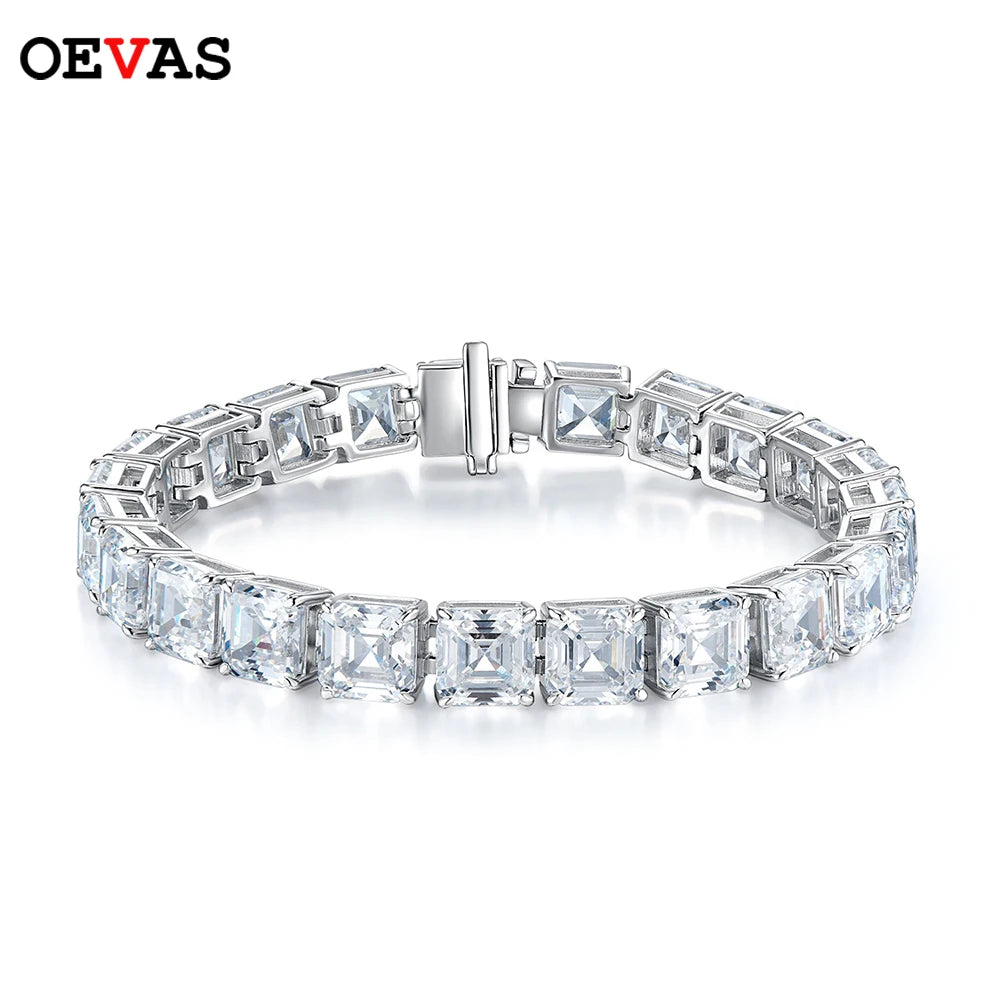 925 Silver Pagoda Bracelet – 7.7mm Sparkling Elegance
