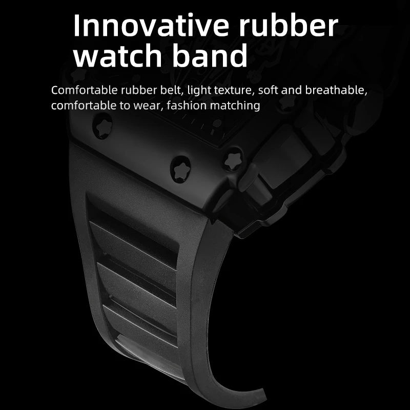 Foreign Trade Watch Large Dial For Men Quartz Waterproof Sport Square Luminous Watch