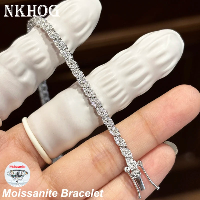 Moissanite Tennis Bracelet Sparkle