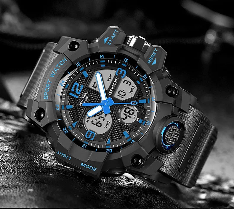 Men's Watches Top Brand Luxury 5ATM Waterproof Sport Military Quartz Watch for Men Clock Relogio Masculino 6024
