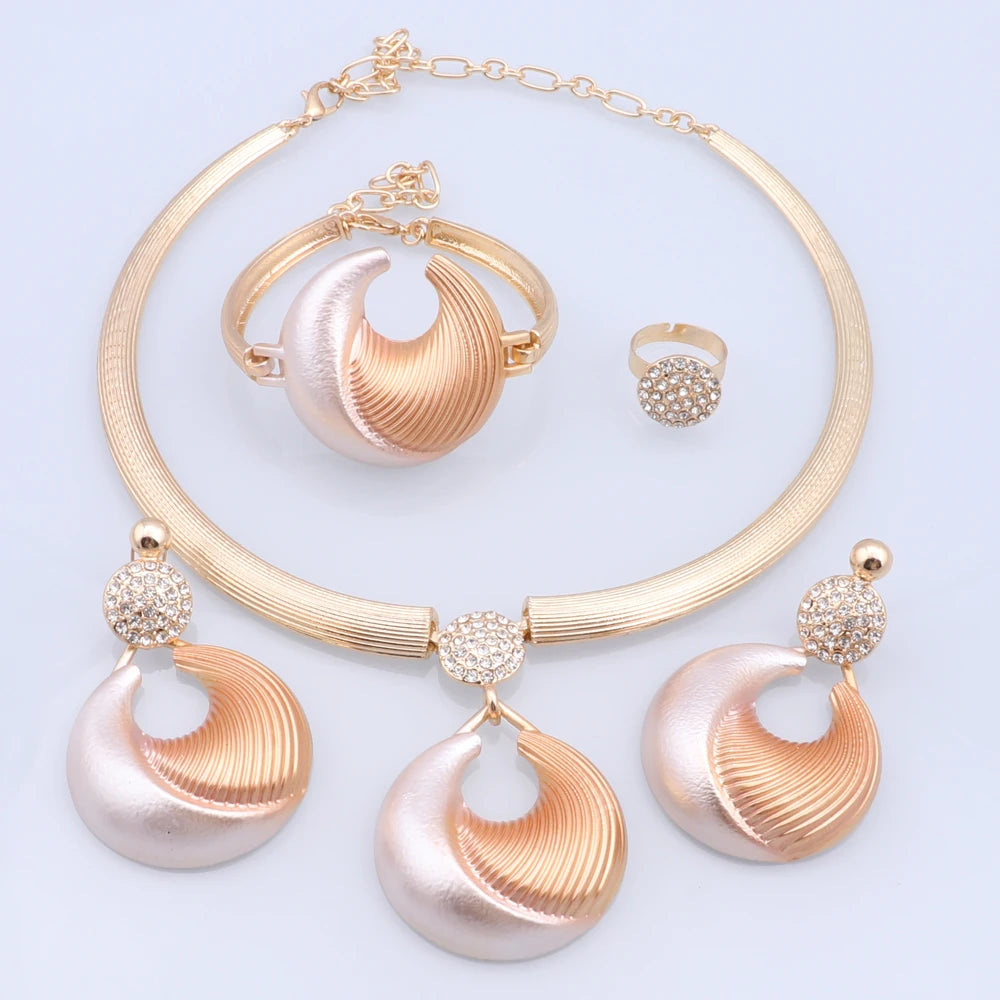 Jewelry Set For Women Silver Plated Luxury Set