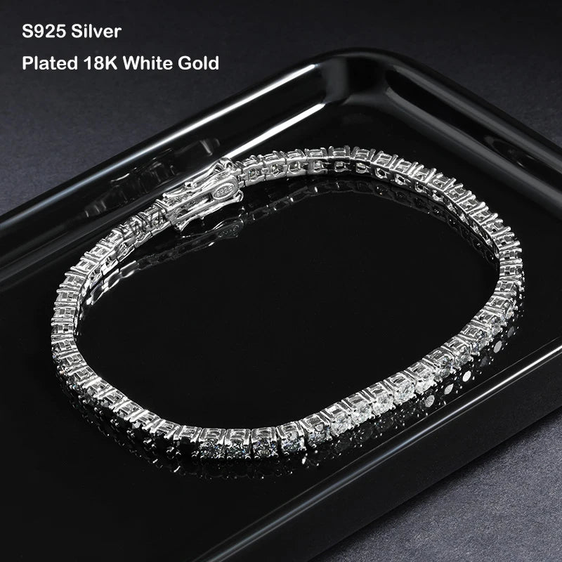 Gradient Moissanite Tennis Bracelet