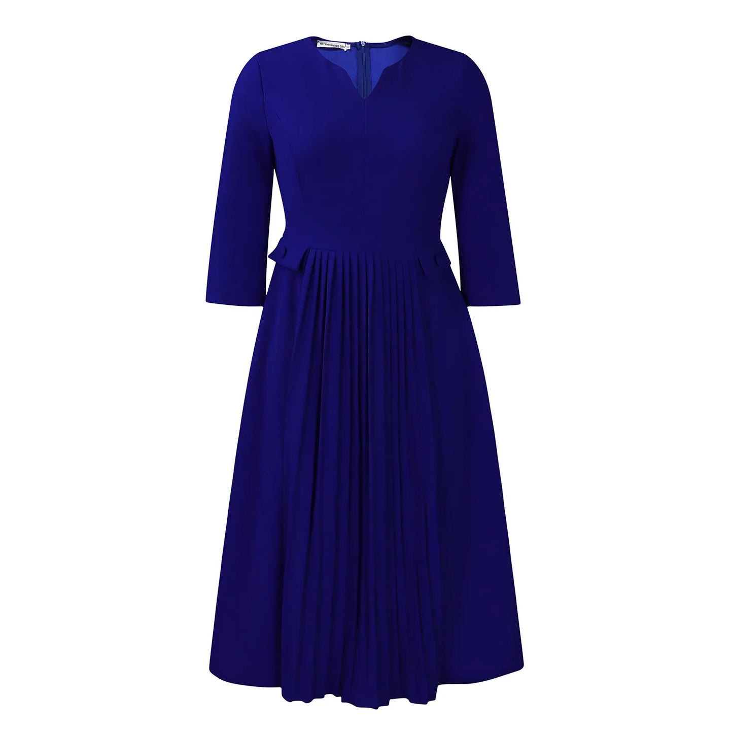 Women's Autumn New Fashion Elegant Pleated African Dress