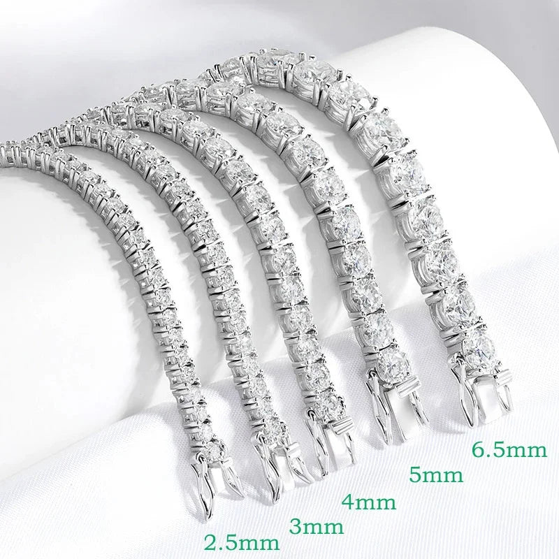 Real Moissanite Tennis Bracelet