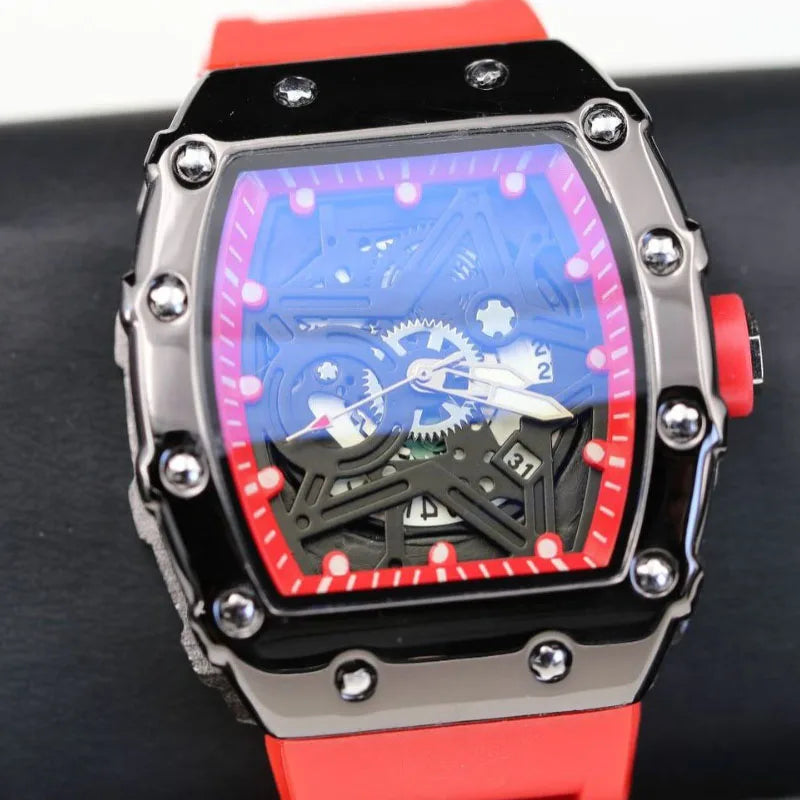Pentagram Luminous Wine Barrel Shaped Male Fashion Quartz Clock