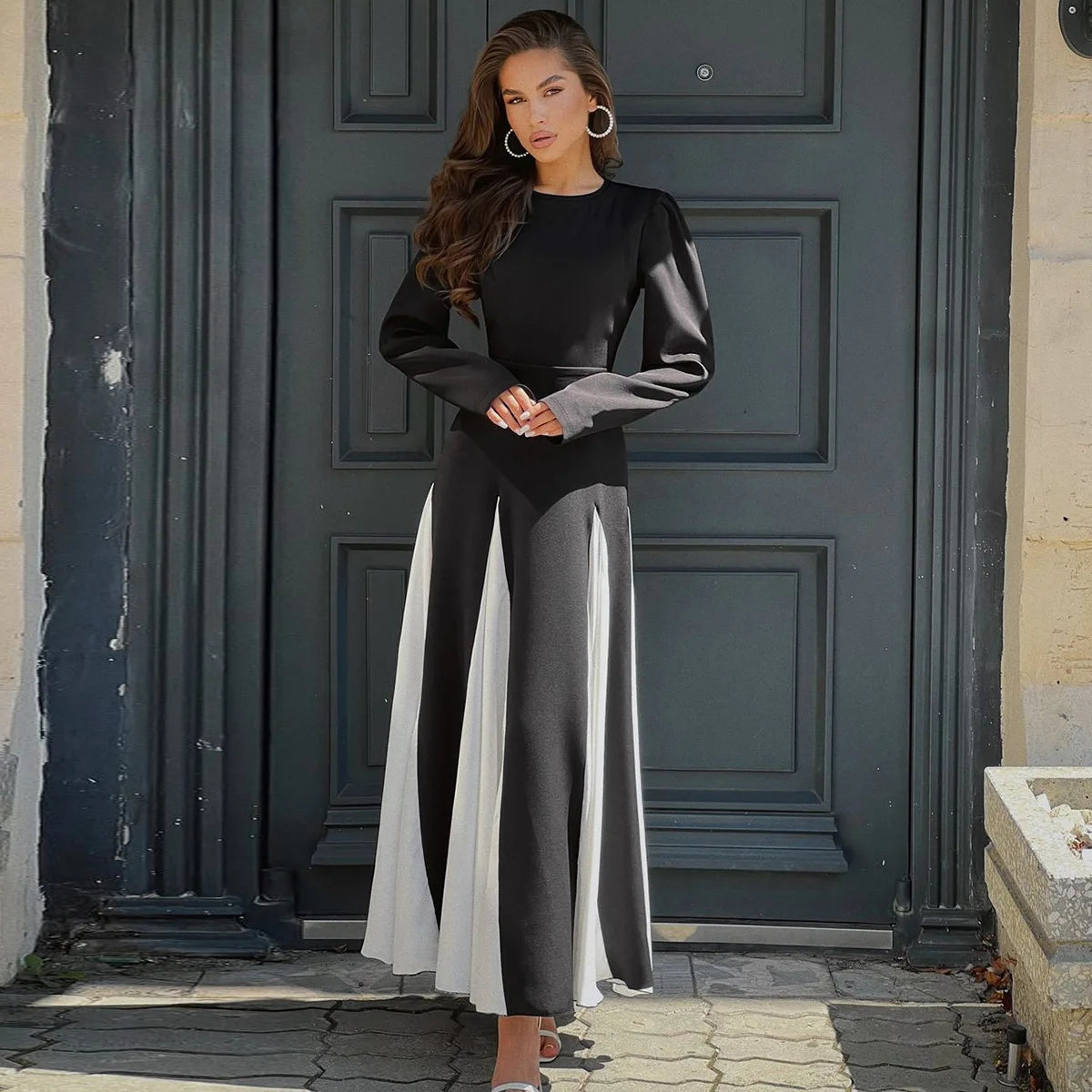Women's Clothing 2025 Spring and Summer Celebrity Style Mid-waist Lace-up Dress