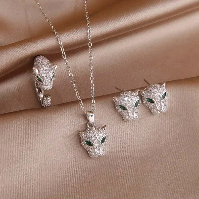 Luxury Leopard Jewelry Set