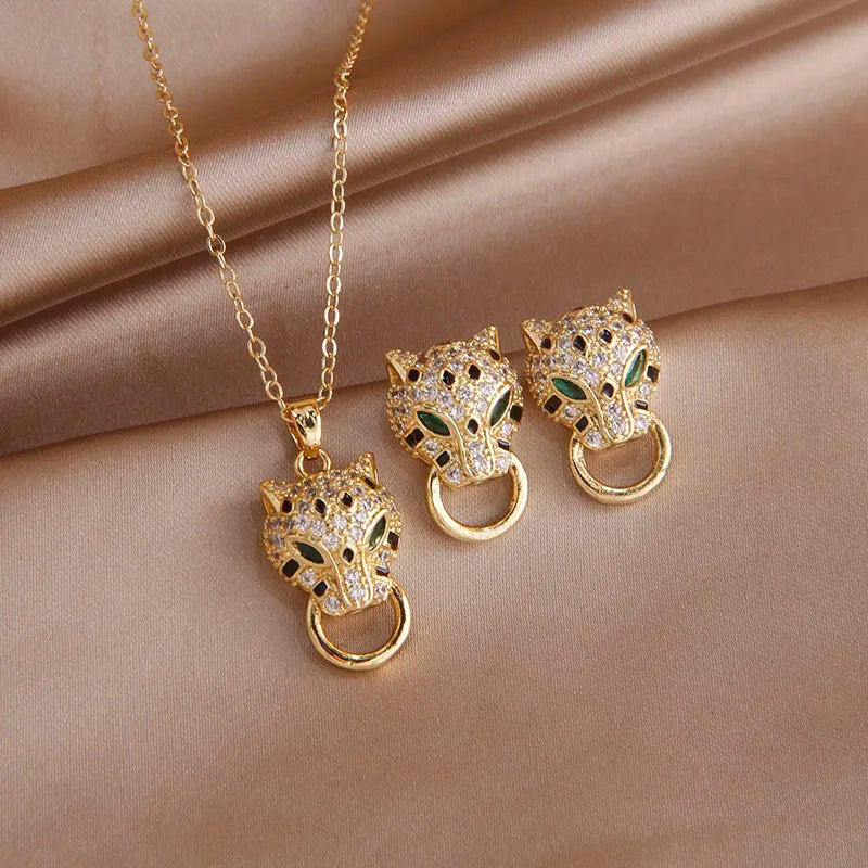 Luxury Leopard Jewelry Set
