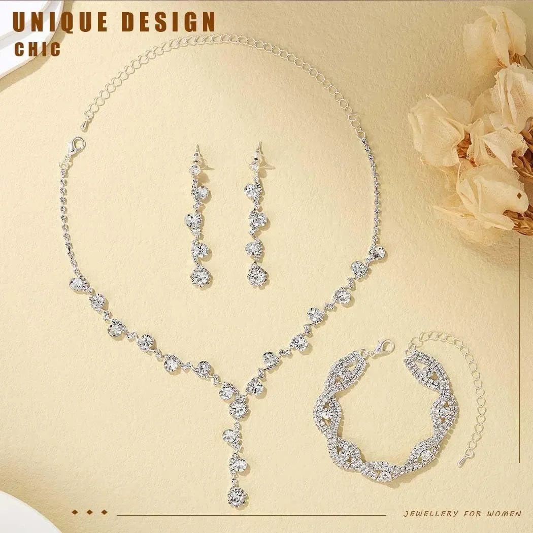 Jewelry Set for Women Rhinestone Earrings