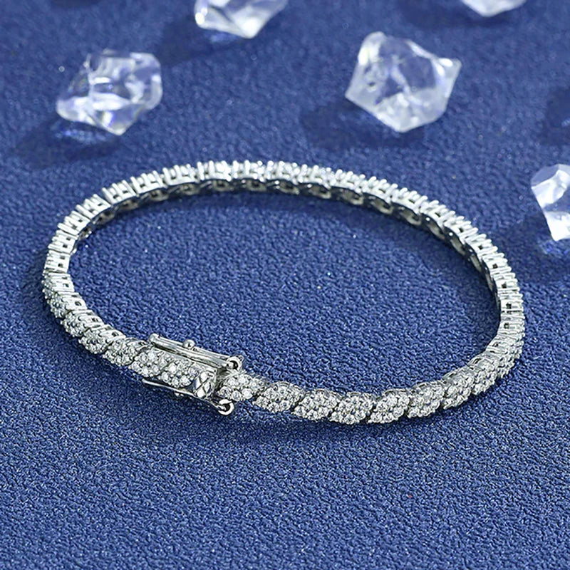 Moissanite Tennis Bracelet Sparkle