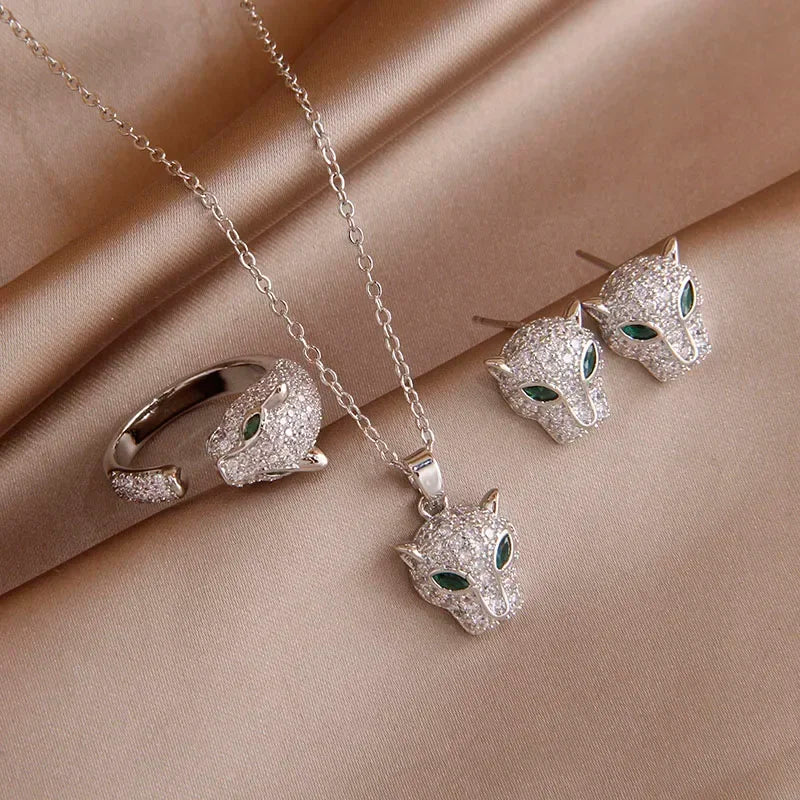 Luxury Leopard Jewelry Set