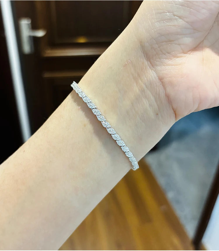 Moissanite Tennis Bracelet Sparkle