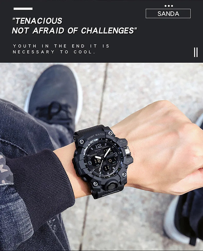 Men's Watches Top Brand Luxury 5ATM Waterproof Sport Military Quartz Watch for Men Clock Relogio Masculino 6024
