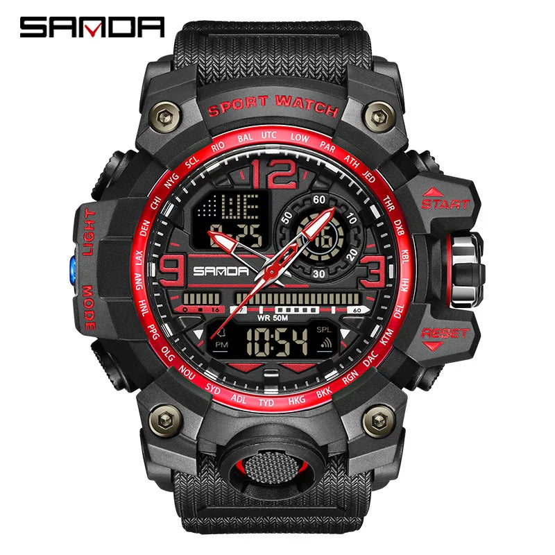 Men's Watches Top Brand Luxury 5ATM Waterproof Sport Military Quartz Watch for Men Clock Relogio Masculino 6024