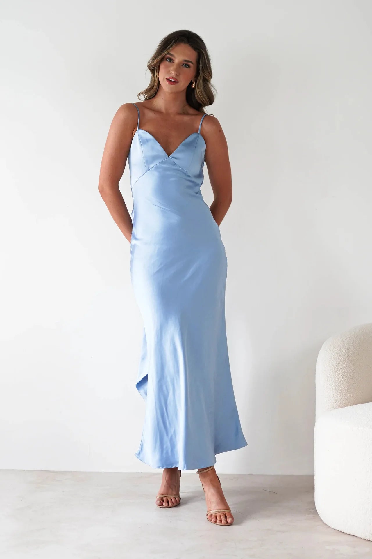 New Dresses 2025 Woman Fashion Summer Women's Clothing Sexy Halter Satin Fashion Strappy Skirts