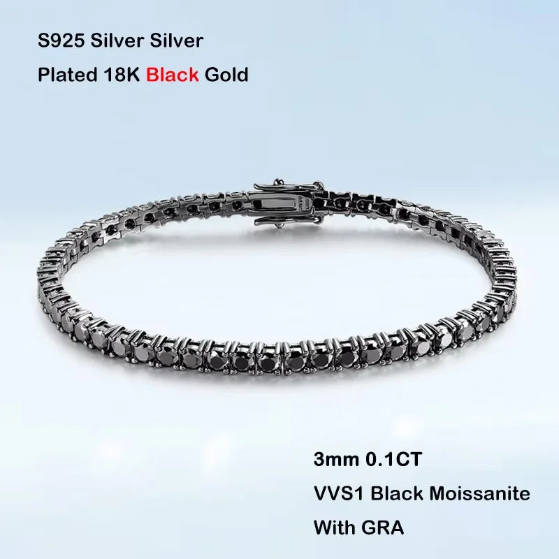 Gradient Moissanite Tennis Bracelet