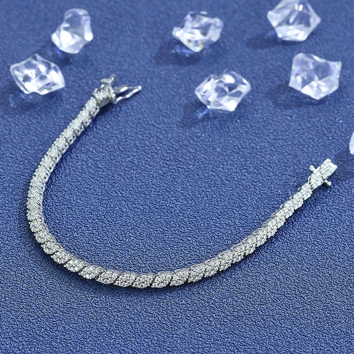 Moissanite Tennis Bracelet Sparkle