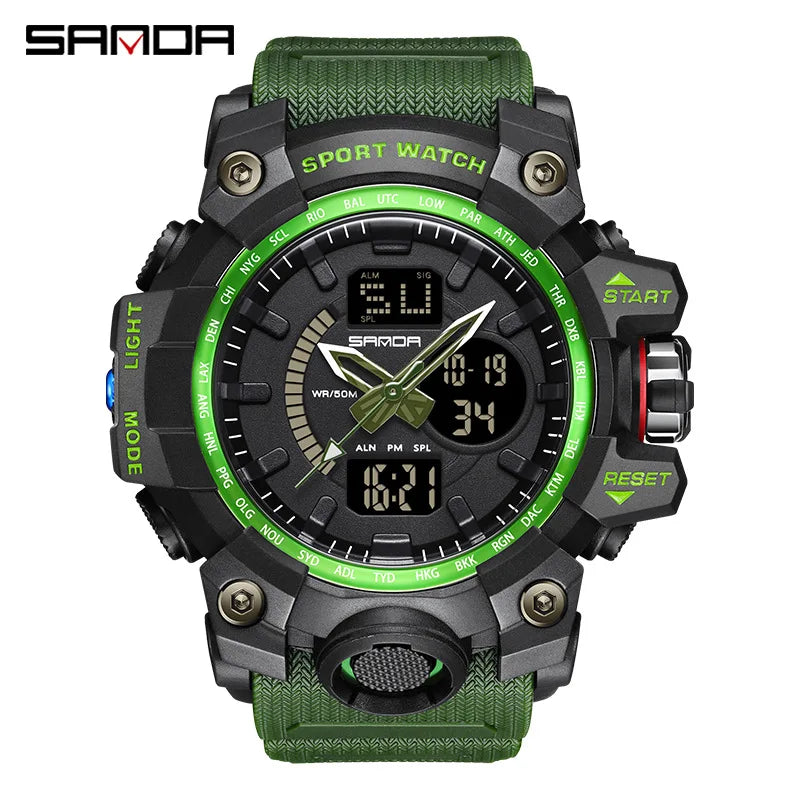 Men's Watches Top Brand Luxury 5ATM Waterproof Sport Military Quartz Watch for Men Clock Relogio Masculino 6024