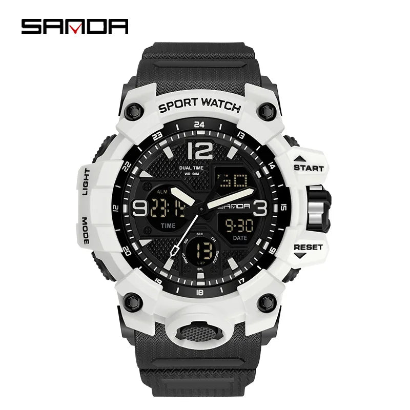 Men's Watches Top Brand Luxury 5ATM Waterproof Sport Military Quartz Watch for Men Clock Relogio Masculino 6024